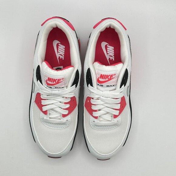 Women’s Nike Air Max 90 White-Light Silver-Aster Pink  DH8010-105 Size 5.5 - Picture 4 of 12
